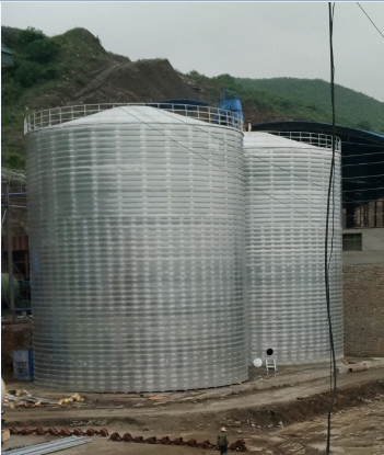 砀山粮食钢板仓的安装全过程不用热焊接